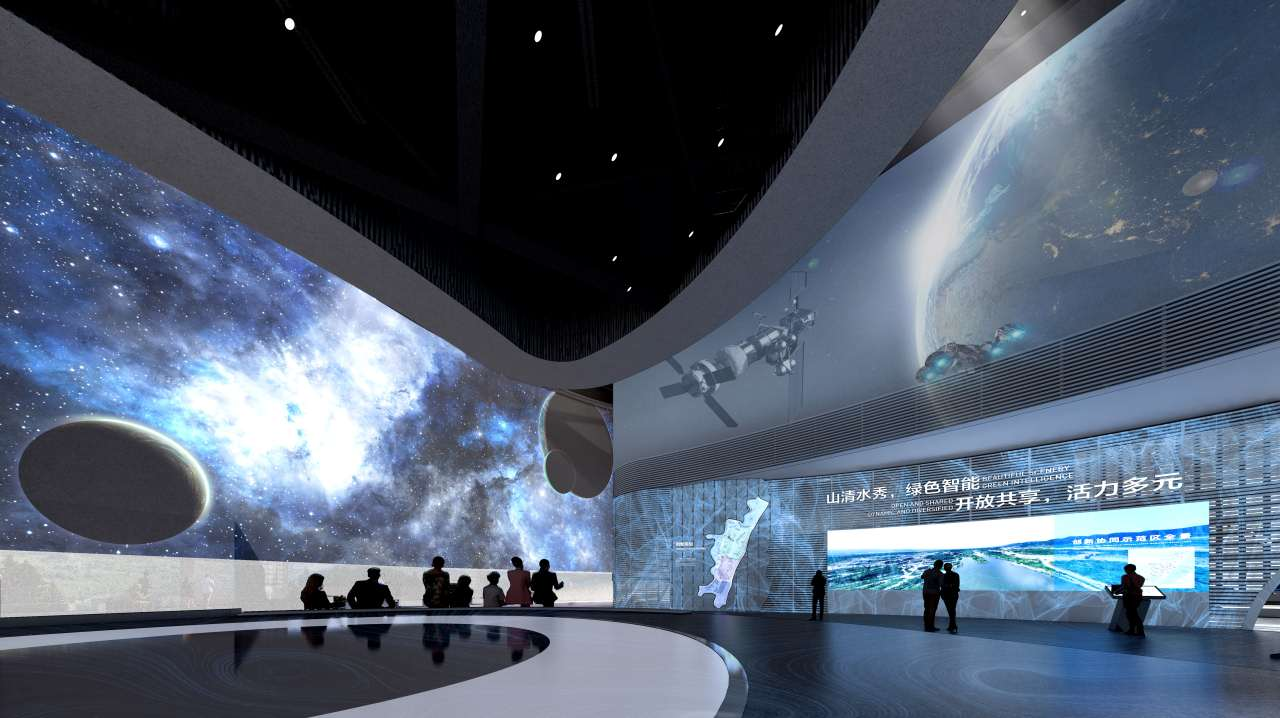 展廳設(shè)計效果圖-重慶規(guī)劃展示中心室內(nèi)策展裝修裝飾-文豐裝飾