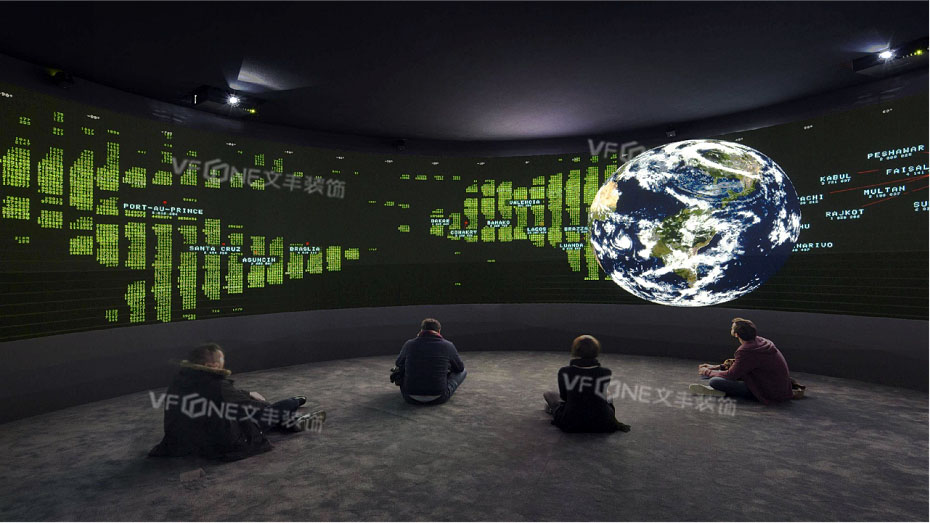 生機(jī)勃勃的植物主題展廳裝修效果圖-文豐裝飾