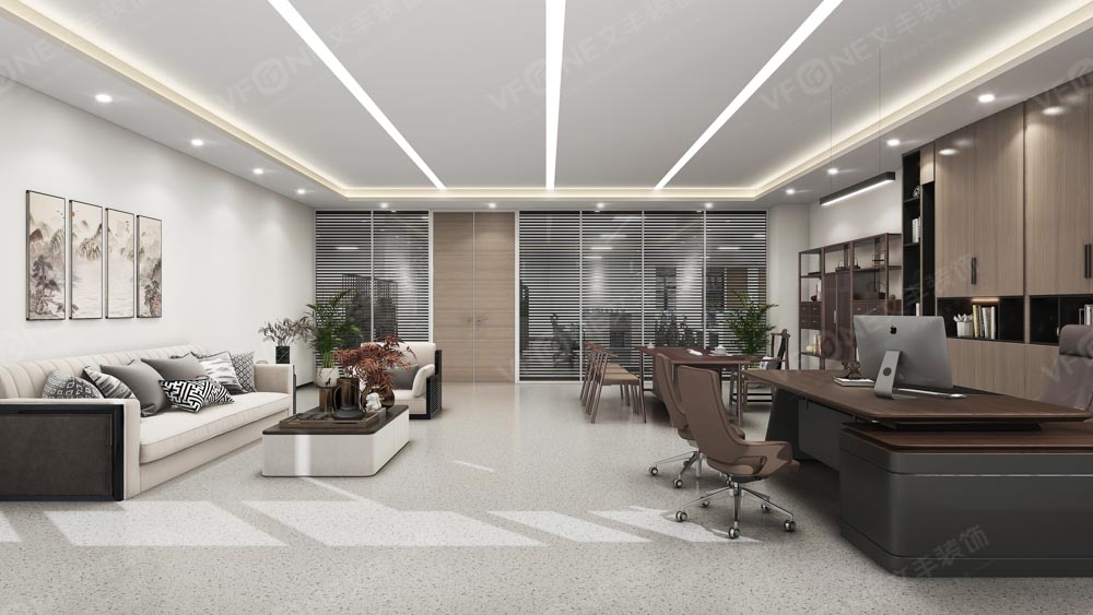 山西英特麗廠房展廳辦公裝修項目效果圖-文豐裝飾設計效果圖大全