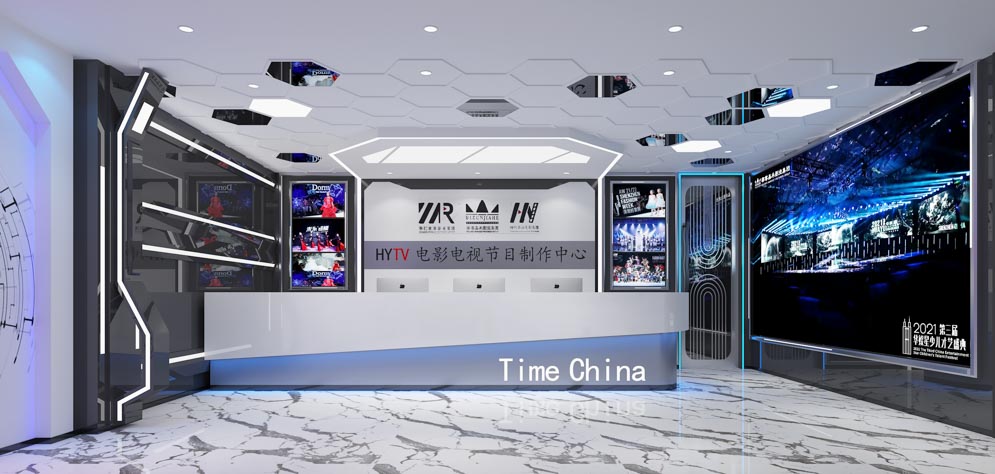 靈動(dòng)影視傳媒空間設(shè)計(jì)-科技機(jī)器人影視效果圖-深圳文豐裝飾